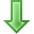 down descend download fall decrease descending icon