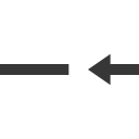 arrow, minus icon