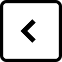 Back square button icon