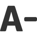 decrease, font icon