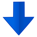 down descend download fall decrease descending icon