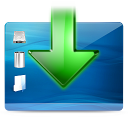 add desktop arrow download plus descending fall decrease down descend icon