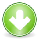 down descend download fall decrease descending icon