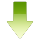 download descending fall decrease down descend icon