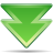 arrow down double descend download fall decrease descending icon