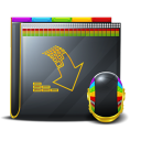 folder download descending fall decrease down descend icon