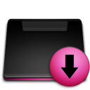 download folder descending fall decrease down descend icon