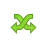 arrow cross down descend download fall decrease descending icon