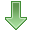 down descend download fall decrease descending icon