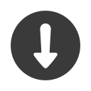 arrow, decrease, direction, down, download, move icon