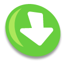 down descend download fall decrease descending icon