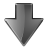 down descend download fall decrease descending icon