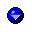 blue down descend download fall decrease descending icon