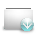 download folder descending fall decrease down descend icon