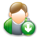 down cartoon descend download fall decrease descending icon
