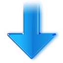down descend download fall decrease descending icon