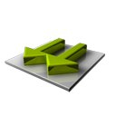 two arrow down descend download fall decrease descending icon
