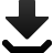 download descending fall decrease down descend icon
