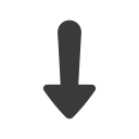 arrow, decrease, direction, down, download, fall, move icon