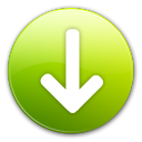 arrow down descend download fall decrease descending icon