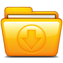 download folder descending fall decrease down descend icon