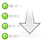 gnome view sort descending down decrease fall descend download icon
