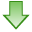 green down descend download fall decrease descending icon