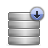 database download db descending fall decrease down descend icon