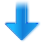 kdevelop down arrow downlaod green descend download fall decrease descending icon