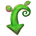 download descending fall decrease down descend icon