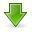 down descend download fall decrease descending icon