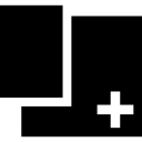 Add rectangular shape button icon