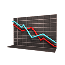 going down two bars descend download fall decrease descending icon