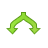 arrow split down descend download fall decrease descending icon