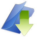 dossierbleu download descending fall decrease down descend icon