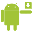 google android download descending fall decrease down descend icon