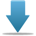 down descend download fall decrease descending icon