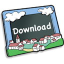 download descending fall decrease down descend icon