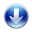 down descend download fall decrease descending icon