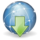 internet download descending fall decrease down descend icon