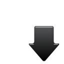 sub black down descend download fall decrease descending icon