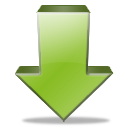 download descending fall decrease down descend icon