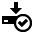 download accept descending fall decrease down descend icon
