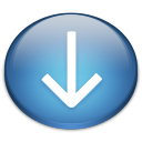down descend download fall decrease descending icon