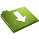 arrow down download folder descend fall decrease descending icon