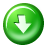 down descend download fall decrease descending icon
