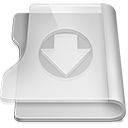 download folder descending fall decrease down descend icon