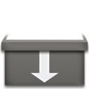 stacks download descending fall decrease down descend icon