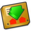 download manager descending fall decrease down descend icon