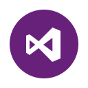 css, develop, html, javascript, microsoft, visualstudio, webdesign icon